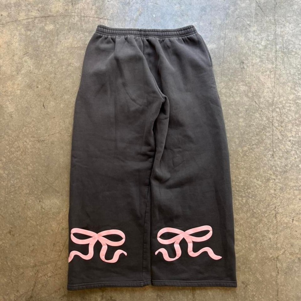 Y2k Style Baggy Edikted Bow Sweatpants Size Large